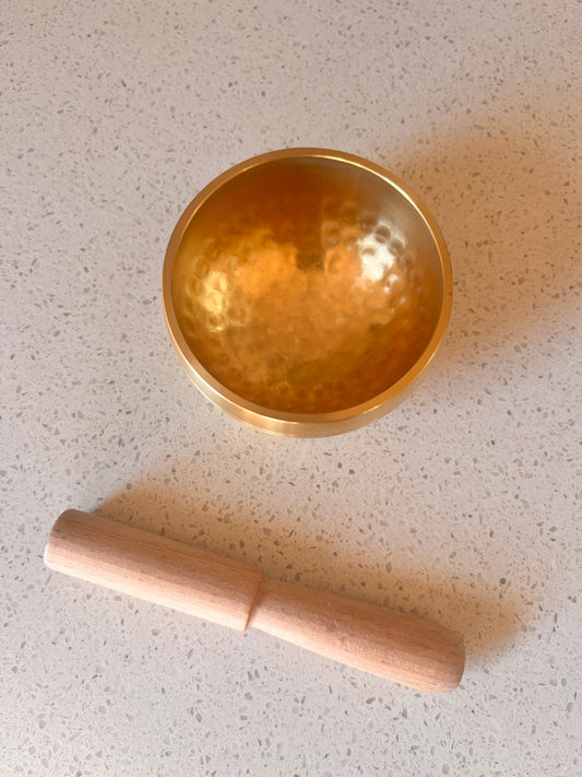 Brass Singing Bowl with Wooden Mallet | Meditation & Sound Healing