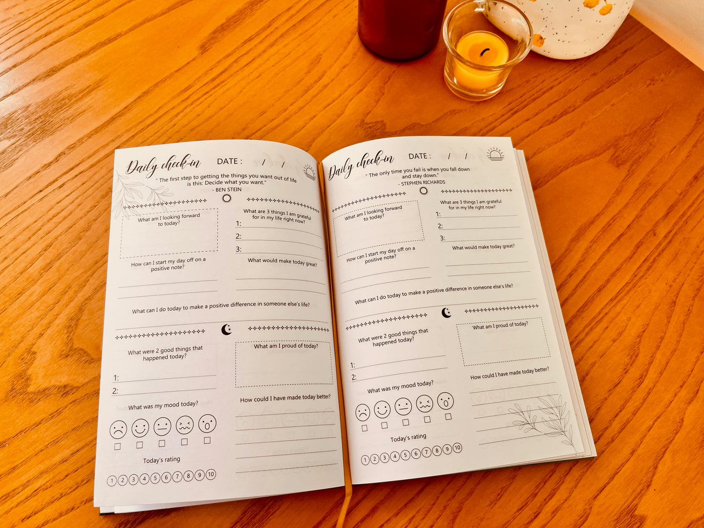 My Daily Self Care Journal