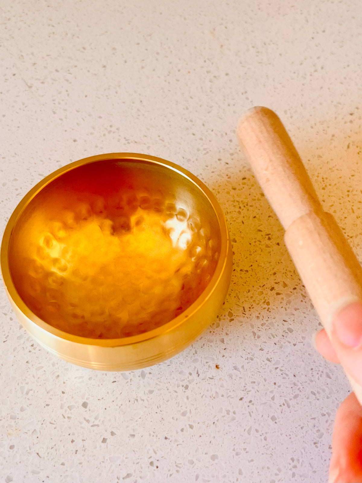 Brass Singing Bowl with Wooden Mallet | Meditation & Sound Healing